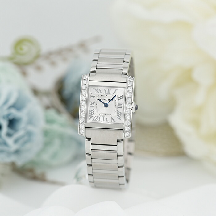 【60回払いまで金利0%】カルティエ タンクフランセーズ ウォッチ スモール W4TA0029 付属品完品 CARTIER 新品レディース 腕時計 送料無料｜レディースブランド サロンBRILLER
