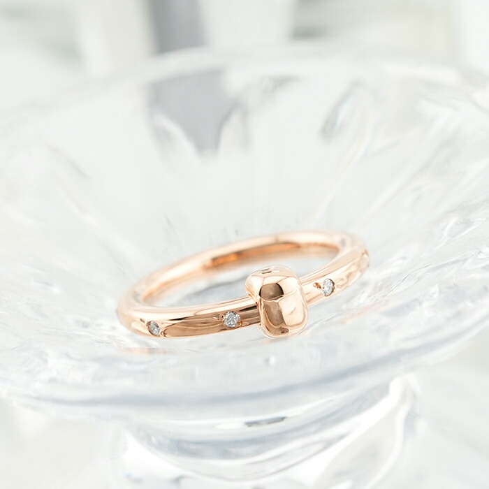 楽天市場】ポメラート イコニカ リング ローズゴールド ペリドット