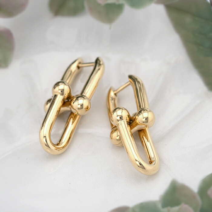 楽天市場】ティファニー ハードウェア ミディアムリンク K18ローズ