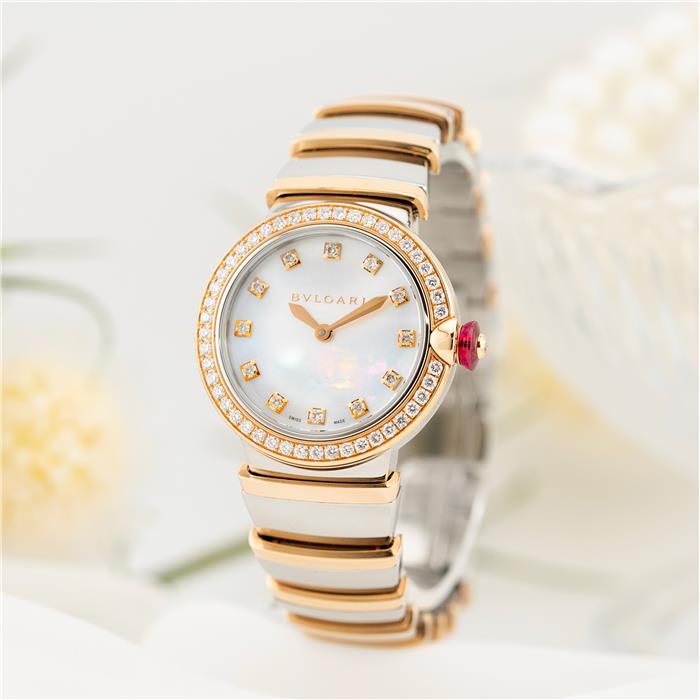 【60回払いまで金利0%】ブルガリ ルチェア LU28SPGDSPG/12 102475 付属品完品 BVLGARI 新品レディース 腕時計 送料無料｜レディースブランド サロンBRILLER