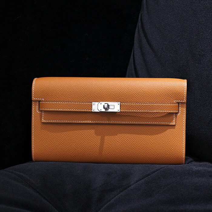 【60回払いまで金利0%】エルメス ケリー ロング トゥー ゴー エプソン トフィー シルバー金具 HERMES 新品ミニバッグ ブランドバッグ 送料無料|レディースブランド サロンBRILLER