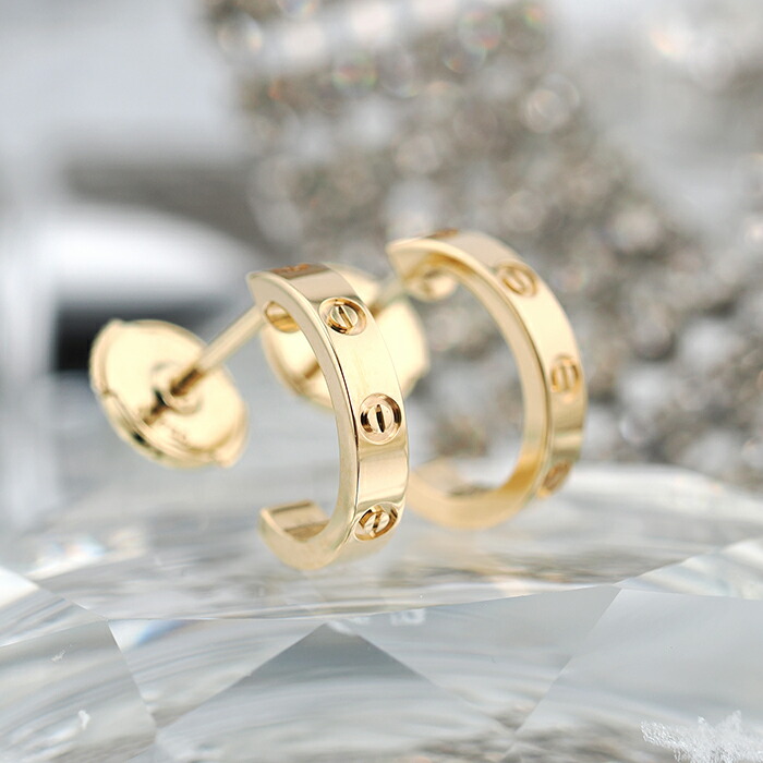 楽天市場】カルティエ LOVE ピアス レディース 両耳用 K18ピンク