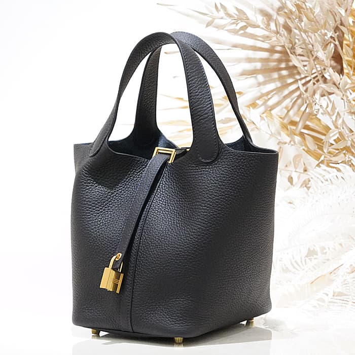 【60回払いまで金利0%】エルメス ピコタン ロックPM トリヨン キャバン ゴールド金具 HERMES 新品ハンドバッグ ブランドバッグ 送料無料｜レディースブランド サロンBRILLER 348,750円