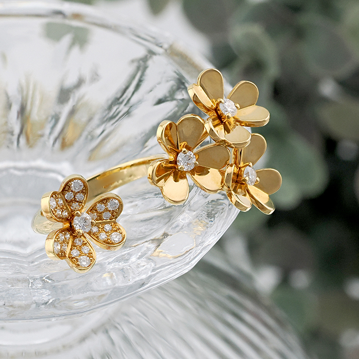 Van Cleef&Arpels ペルレ クルール リング マラカイト 18K YG Van Cleef & Arpels ヴァンクリーフ＆アーペル ペルレクルール