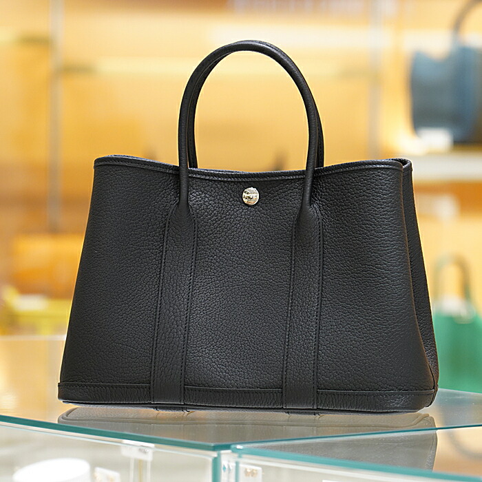 【超希少】HERMES ミニガーデンパーティー TPM30 ノワール 新品)HERMES エルメス ガーデンパーティー 30/TPM ネゴンダ