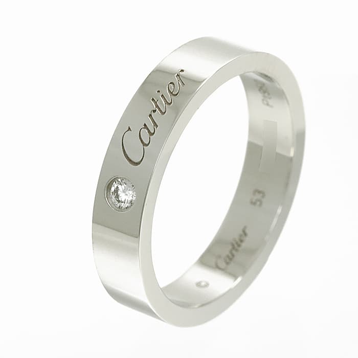 カルティエ C ドゥ カルティエ ウェディング リング B4098253 プラチナ ダイヤモンド CARTIER 新品 リング ブランドジュエリー 送料無料