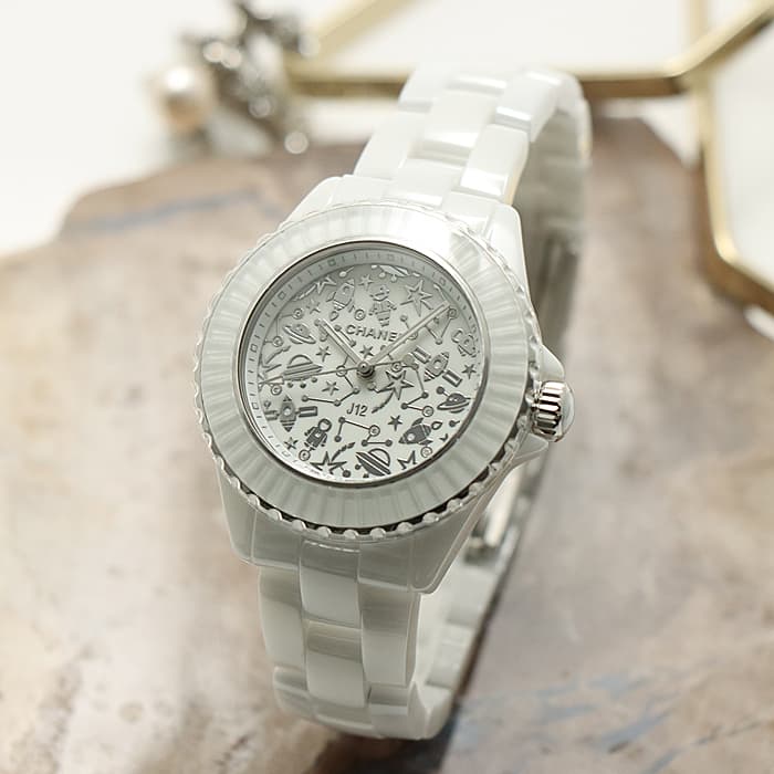 楽天市場】シャネル CHANEL J12 555本限定 H6478 ホワイト文字盤
