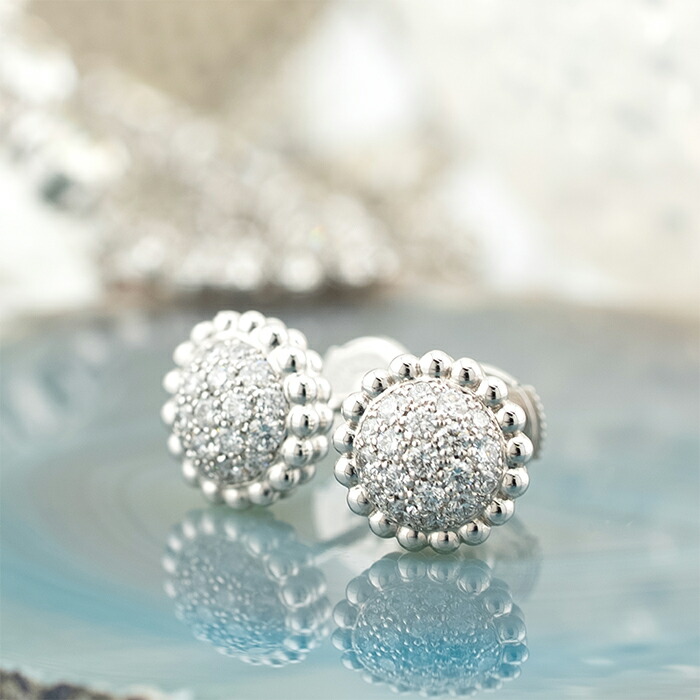 【極美品】ヴァンクリーフ&アーペル　フリヴォル　スモール　WG ダイヤ　ピアス Van Cleef ＆ Arpels ヴァンクリーフ＆アーペル フリヴォル