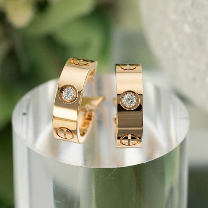 カルティエ　ダイヤピアス　片耳 楽天市場】【Cartier】 カルティエ クラシック フープ