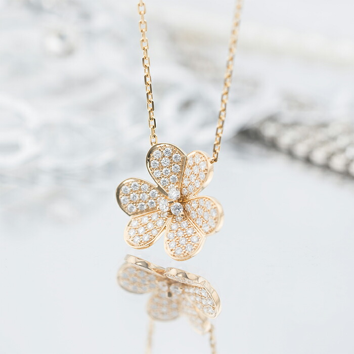 楽天市場】ヴァンクリーフ＆アーペル K18YG 3Pダイヤ フリヴォル