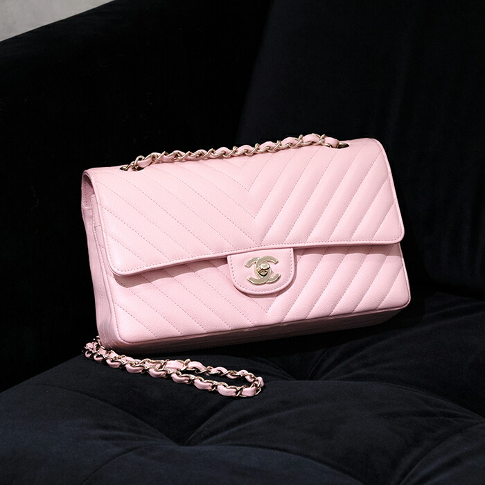 【60回払いまで金利0%】シャネル クラシック ハンドバッグ ピンク ラムスキン A01112 Y04059 NJ523 CHANEL 中古ショルダーバッグ ブランドバッグ 送料無料｜レディースブランド サロンBRILLER