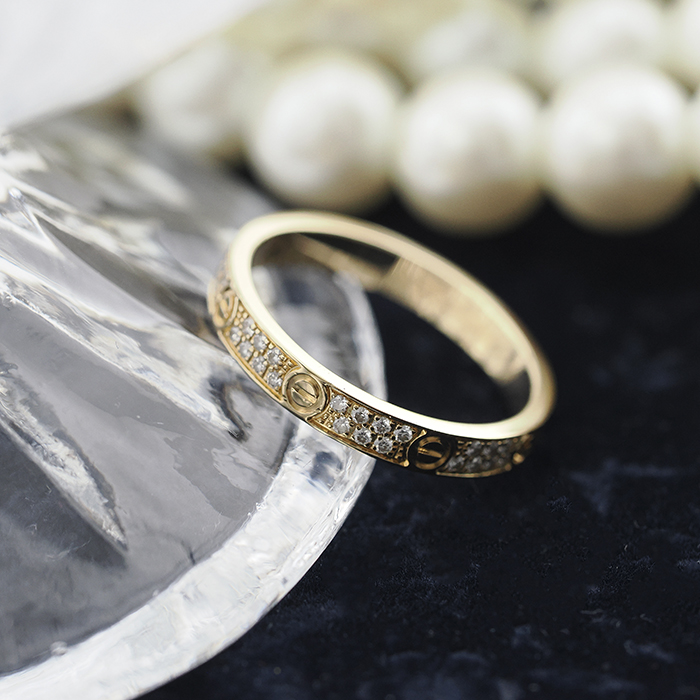 楽天市場】Cartier カルティエ ダイヤモンド ミニ ラブ リング