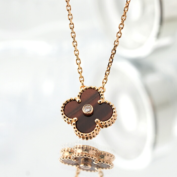 Van Cleef & Arpels パピヨン ネックレス ラッキーアルハンブラ Van Creef&Arpels】ラッキー アルハンブラ パピヨンペンダント