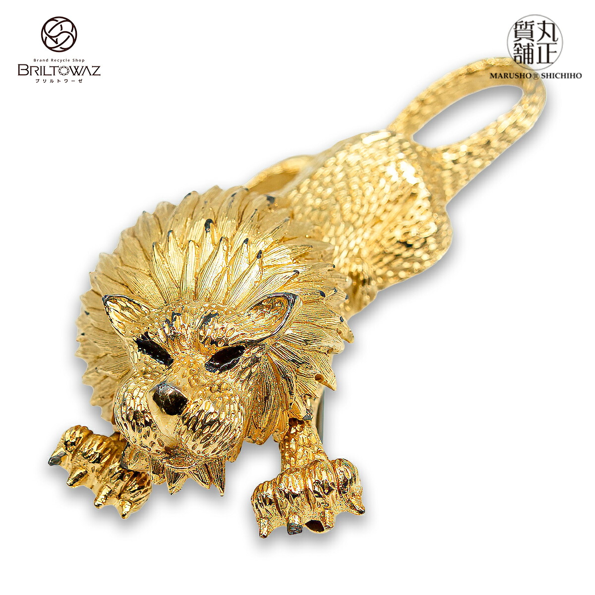 【貨物輸送無料】ジョマーズ 百獣の王 ピン胸飾り ゴールド金具 ヴィンテージ メンズ レディース Jomaz 付属品 USED【中古】【代引 無料】【ブリルトワーゼ】【丸正質舗】【一六銀行】（M212724）