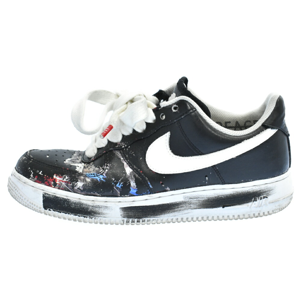 メール便なら送料無料 Nike ナイキ Peaceminusone Air Force 1 Low Para Noise Aq3692 001 ピースマイナスワン エアフォースワン パラノイズ ローカットスニーカー ブラック 中古 程度b カラーブラック 取扱店舗原宿 ブランド買取 販売 Bring 正規