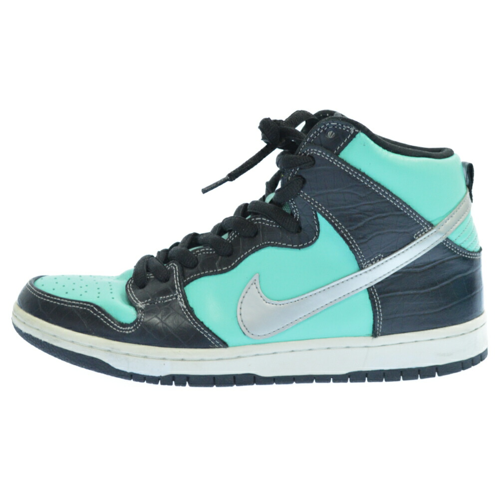 Nike ナイキ Diamond Sb Supply Dunk Dunk High Premium Sb Tiffany High 400 ダイヤモンドサプライ ティファニーダンク スニーカー 中古 程度a カラーグリーン 取扱店舗心斎橋 ブランド買取 販売 Bring