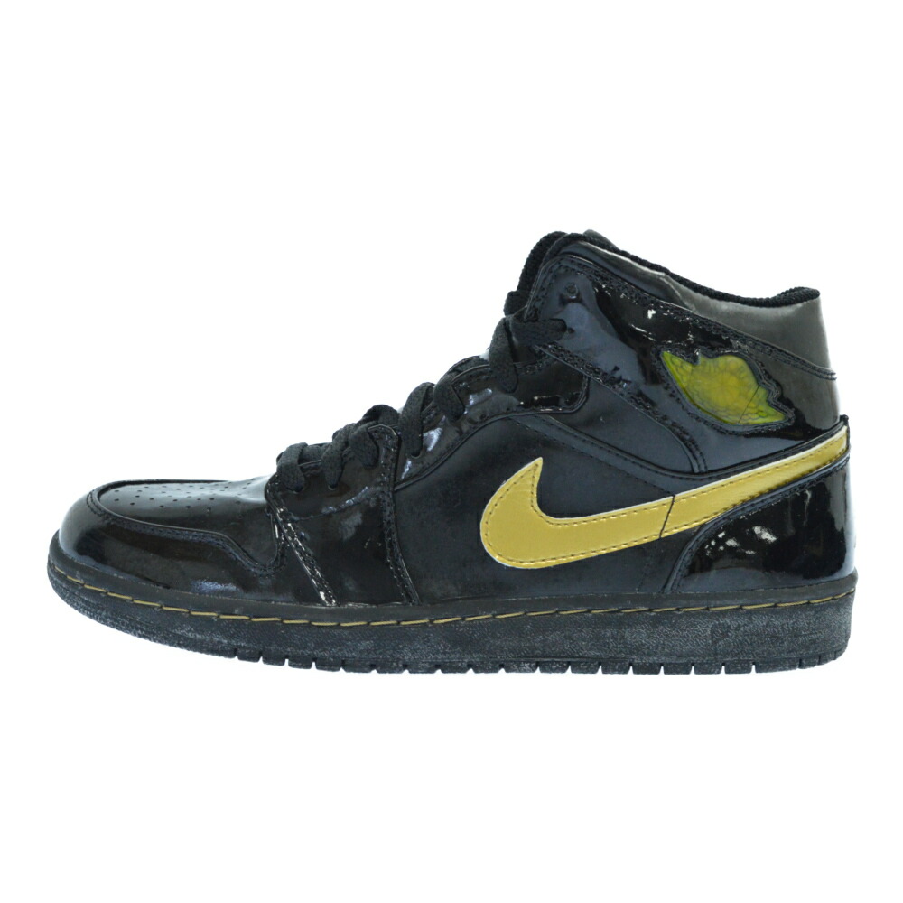 セール 登場から人気沸騰 Nike ナイキ 03年 Air Jordan 1 Retro Metallic Gold 070 エアジョーダン1レトロ スニーカー パテントレザー 中古 程度a カラーブラック オンライン限定商品 スニーカー Ferrianiejamal Com Br