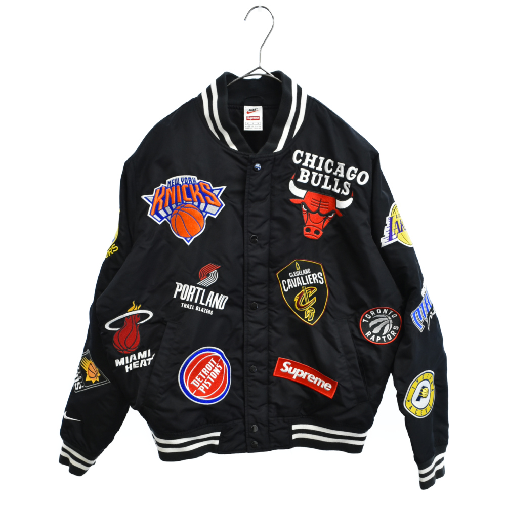 Supreme シュプリーム 18ss Nike Nba Teams Warm Up Jacket Nbaクラブワッペンウォームアップジャケット ネグロ Ao3631 010 中古 位ab 色ブラック 取回し百貨店心斎橋 Ficap Fr