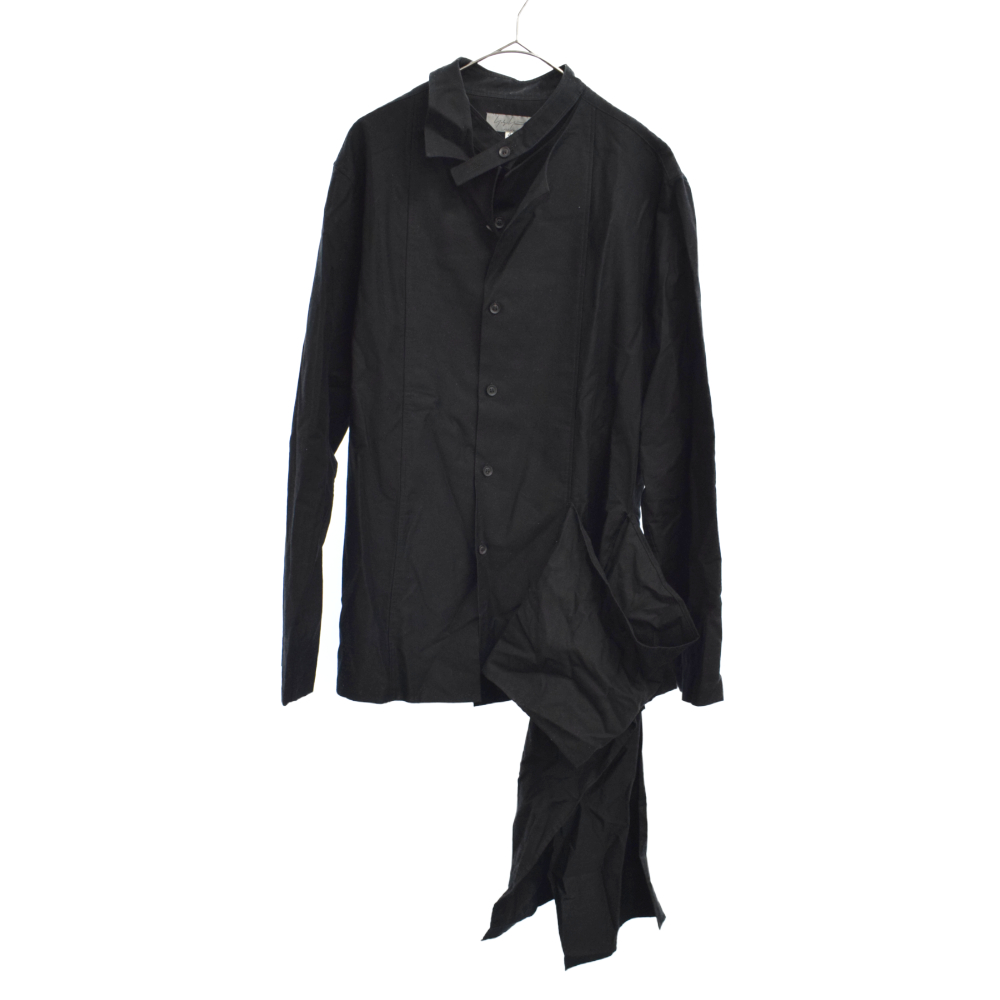 Yohji Yamamoto Pour Homme ヨウジヤマモト プールオム 21ss Black Patch Twill Hem No Fixing Blouse ブラックパッチ付きボタンダウンツイルシャツ ブラック Hd B52 059 中古 程度a カラーブラック 取扱店舗新宿 Mozago Com