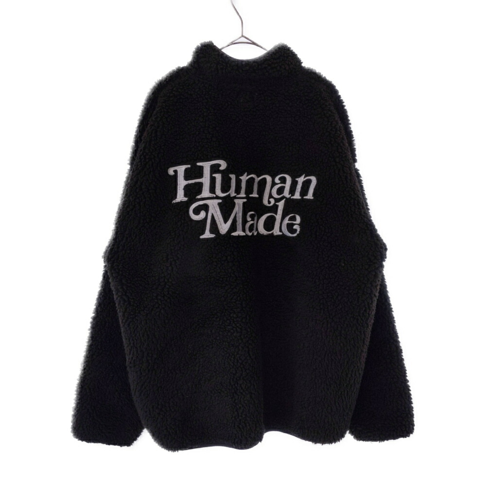 Human Made ヒューマンおなご Girls Don T Cry aw P O Fleece Jacket ガールズドントクライ ロゴ縫いティーシャツ フリースジャケット 涅色 中古 位地sa 外観ブラック オンライン制約商いもの Newbyresnursery Com