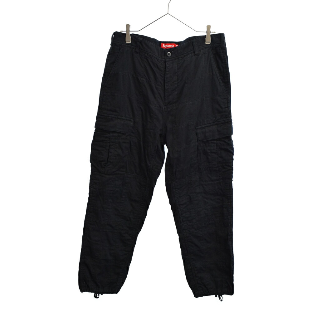 Supreme シュプリーム 19ss Patchwork Cargo Pant Black パッチワーク カーゴパンツ ブラック 中古 程度sa カラーブラック 取扱店舗原宿 Sfeah Com