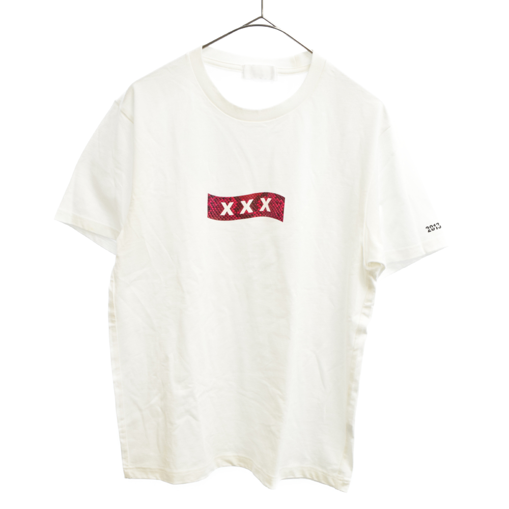 God Selection Xxx ゴッドセレクショントリプルエックス 柄box Logo半袖tシャツ ボックスロゴ ホワイト 中古 程度a カラーホワイト オンライン限定商品 Rspengayoman Com