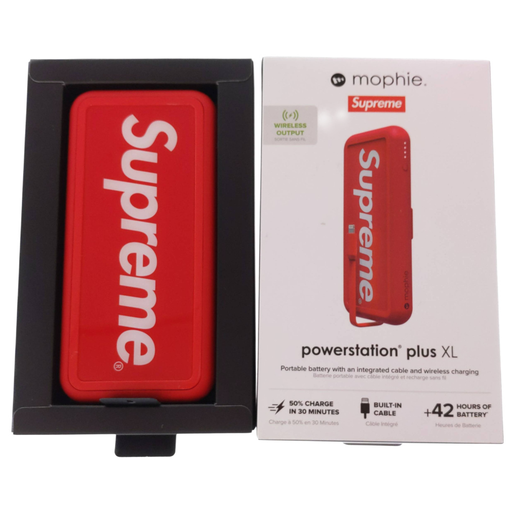 Supreme シュプリーム X Mophie Powerstation Plus Xl モーフィー パワーステーション バッテリー充電器 Iphone アイフォン ケータイ 新古品 中古 程度n カラーレッド 取扱店舗渋谷 Rvcconst Com