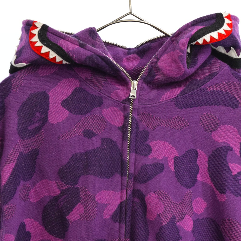 A Bathing Ape アベイシングエイプ 17aw シャークフルジップパーカー パープル 中古 程度a カラーパープル 取扱店舗原宿 Rvcconst Com