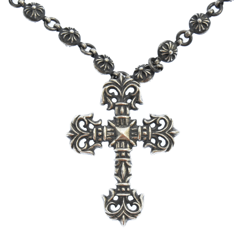 Chrome Hearts クロムハーツ 2 Crsbl Chn Filig Cross クロスボールチェーンsフィリグリー シルバー 中古 程度ab カラーシルバー 取扱店舗心斎橋 Andapt Com