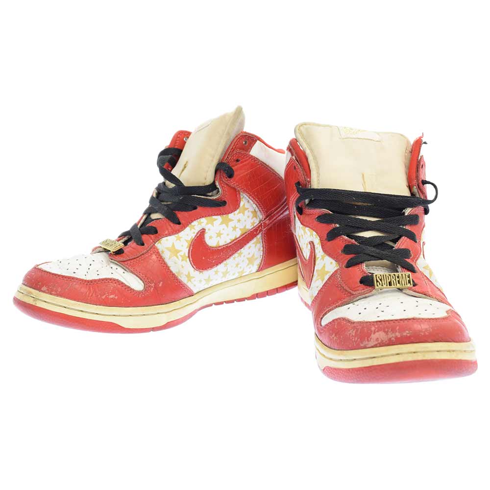 Nike ナイキ Supreme 03ss Dunk High Pro Sb 161 ダンクハイプロエスビーハイカットスニーカー 赤いこと 星斗 中古 グレードab カラーレッド 持成し停車場渋谷 Thierrybruet Com