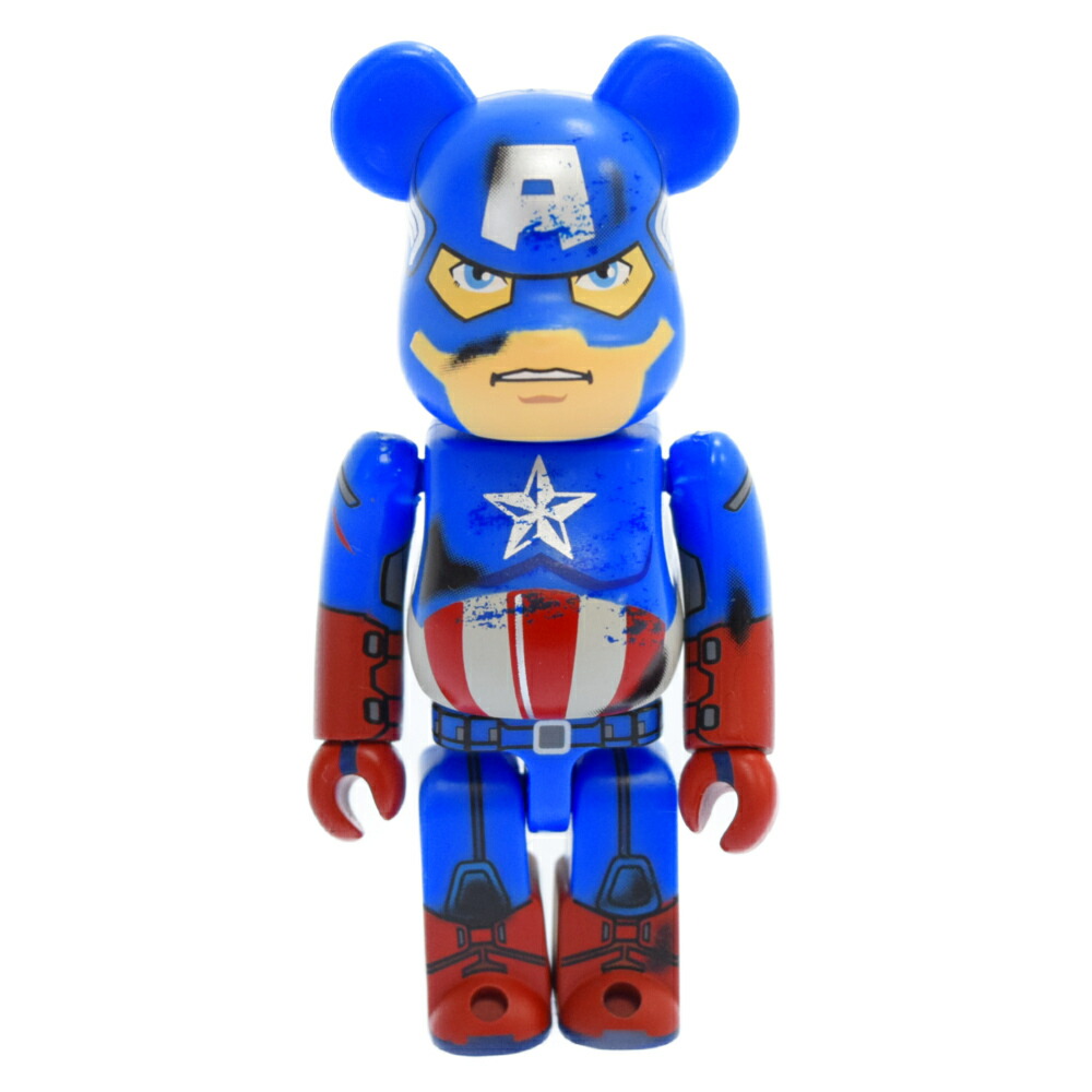 楽天市場 Medicom Toy メディコムトイ Be Rbrick ベアブリック キャプテンアメリカ The Avengers Damage Ver 100 中古 程度a カラーブルー 取扱店舗原宿 ブランド買取 販売 Bring