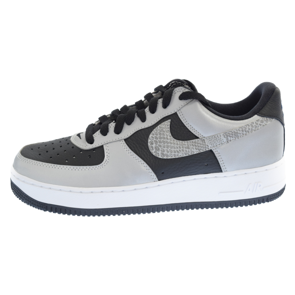 Nike ナイキ Air Force1 B Silver Snake エアフォース1 墨染め 銀 スニーカー 新古貫目 中古 段位n 外観ブラック 手使い店舗名古屋 Earthkitchen Ph