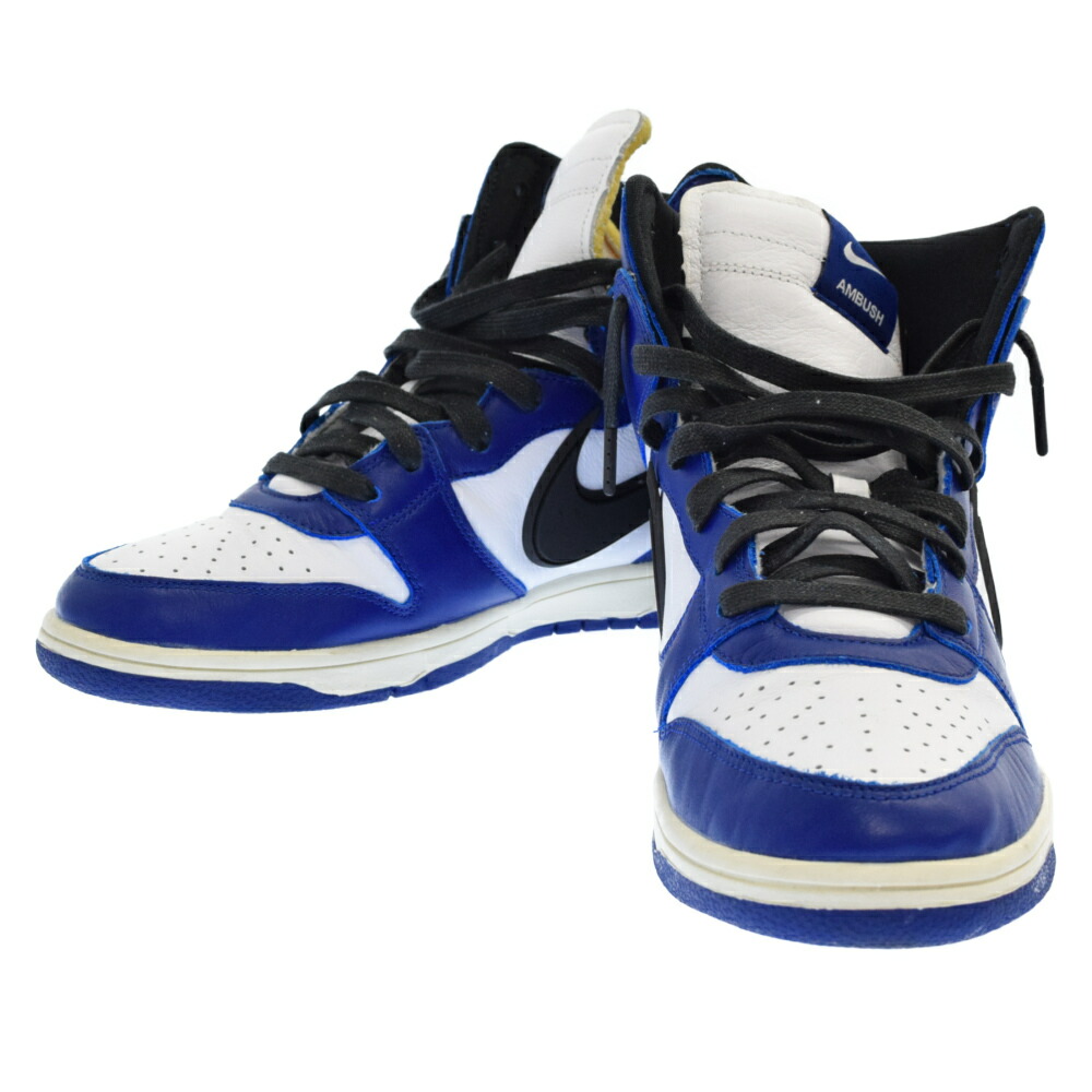 Nike ナイキ Ambush Dunk High Deep Royal Cu7544 400 アンブッシュ ダンクハイ ディープロイヤル ハイカット スニーカー 白妙 青 中古 階層a カラーホワイト 扱い小売店原宿 Silk Music Com