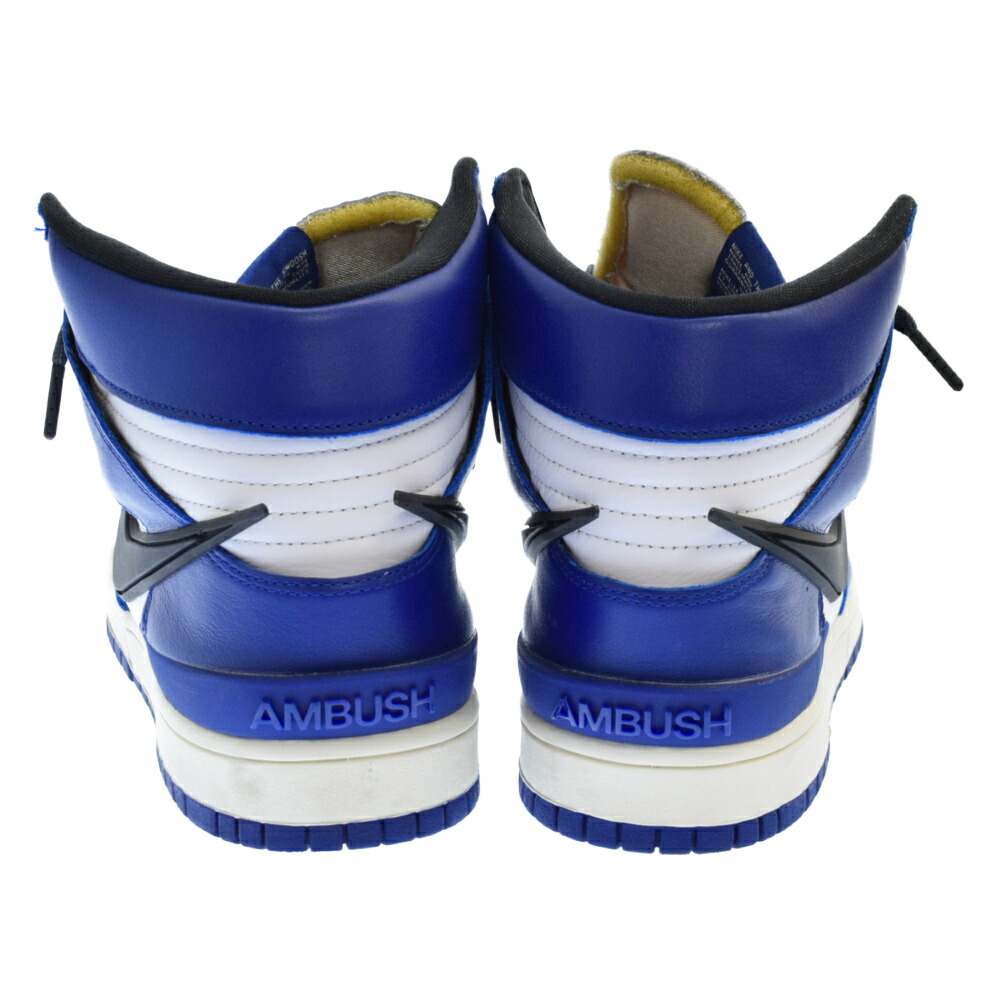 Nike ナイキ Ambush Dunk High Deep Royal Cu7544 400 アンブッシュ ダンクハイ ディープロイヤル ハイカット スニーカー 白妙 青 中古 階層a カラーホワイト 扱い小売店原宿 Silk Music Com