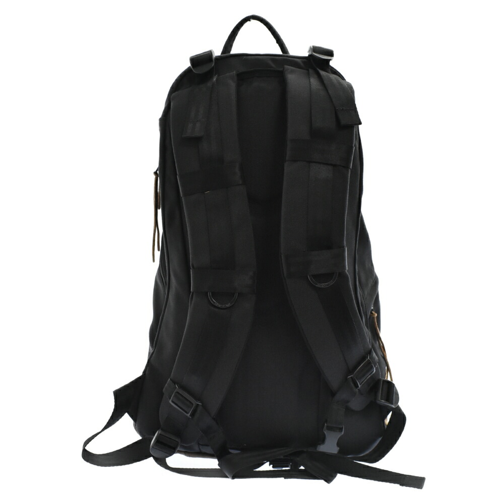 VISVIM(ヴィスヴィム)LEATHERNYRONBACKPACKレザー切替ナイロンバックパックブラック/ブラウン【中古】【程度B】【カラーブラック】【オンライン限定商品】