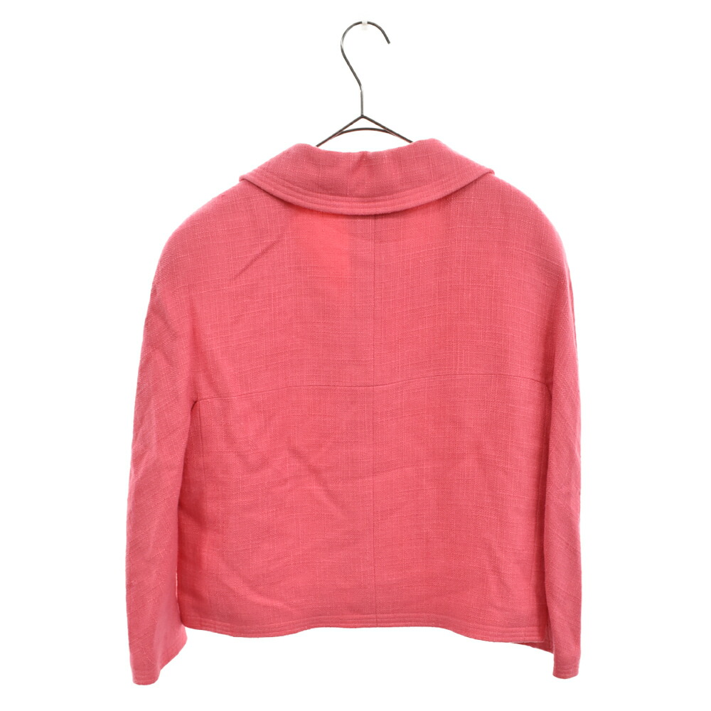 CHANEL(シャネル)BOUTIQUE金ボタンココマークロゴセットアップ4Bジャケットノースリーブワンピースピンク28704【中古】【程度A】【カラーピンク】【オンライン限定商品】