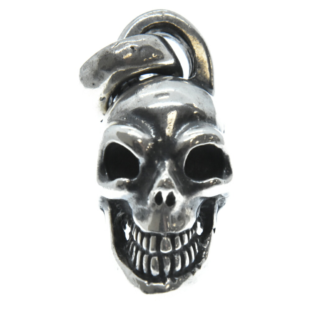 Gaboratory Gabor(ガボラトリー ガボール)Single Slant Head Skull Pendant With Small Oval スカル ペンダントトップ シルバー