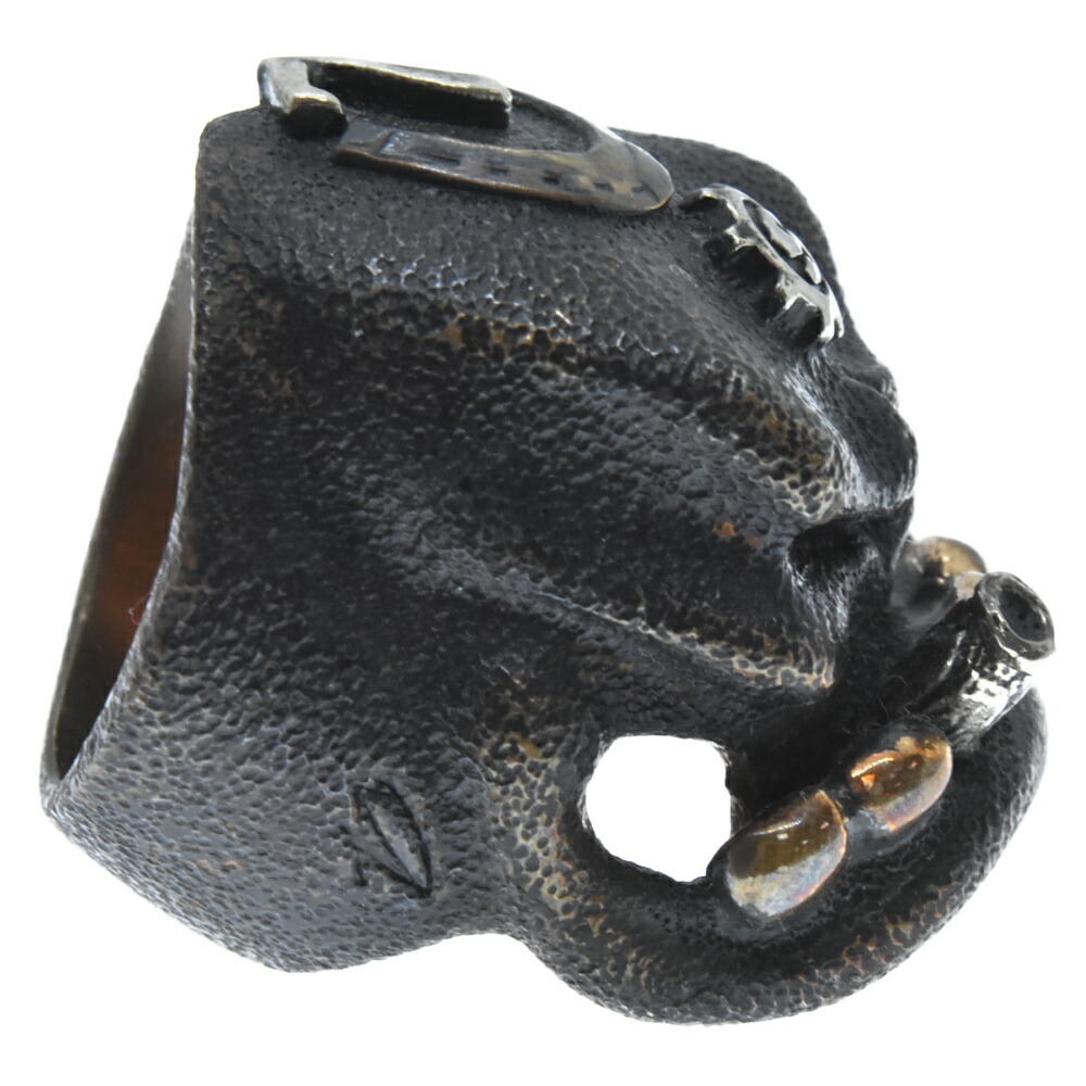 STARLINGEAR(スターリンギア)パンチャーSOBリングw/カスタムワンオフアンティークブラスパーツシガーシルバーSギアロゴリング【中古】【程度A】【カラーブロンズ】【取扱店舗AWESOME原宿店】