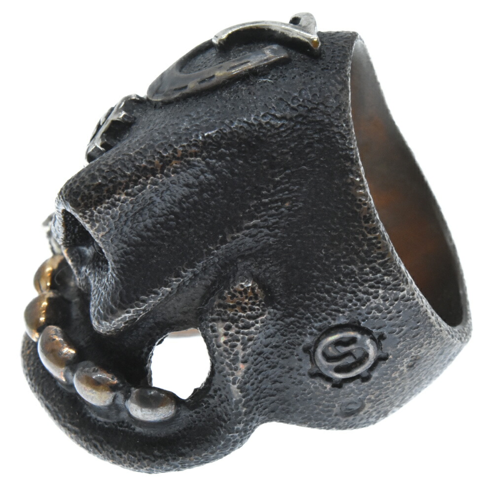 STARLINGEAR(スターリンギア)パンチャーSOBリングw/カスタムワンオフアンティークブラスパーツシガーシルバーSギアロゴリング【中古】【程度A】【カラーブロンズ】【取扱店舗AWESOME原宿店】