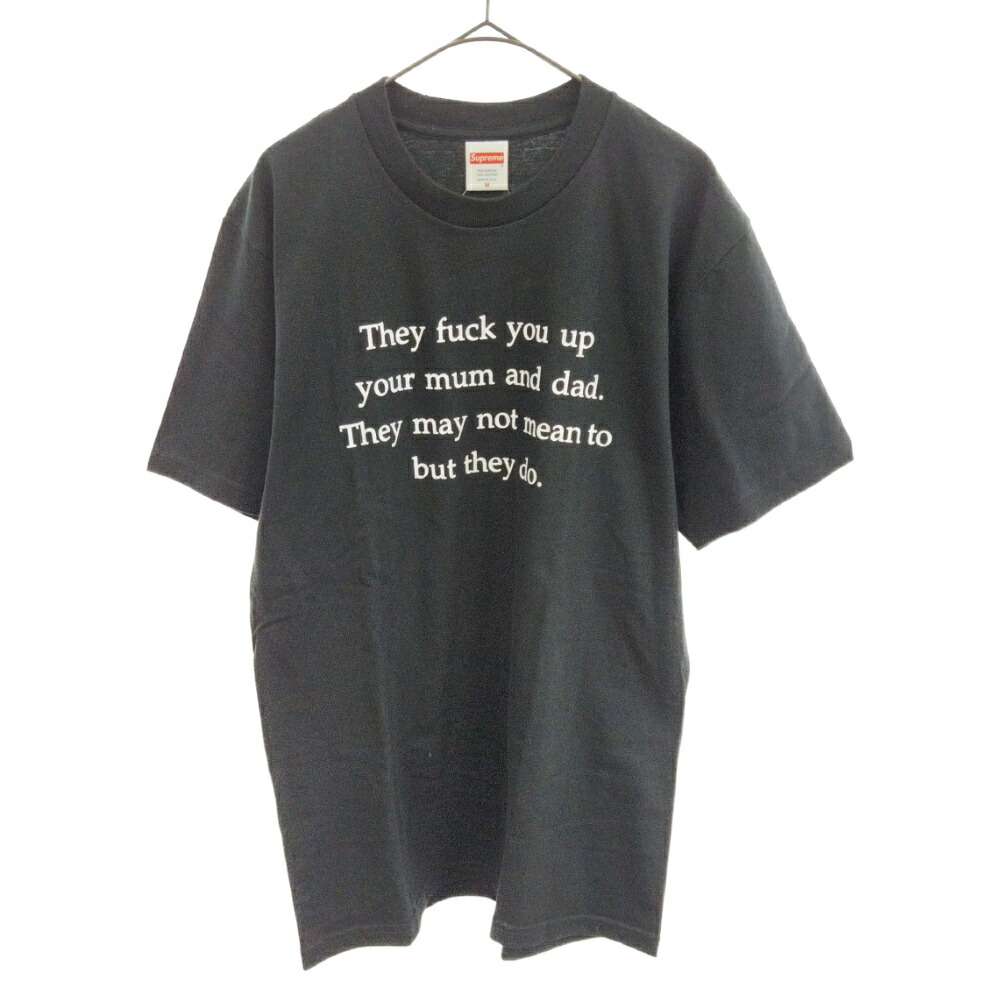 SUPREME(シュプリーム)16AW They Fuck you up Tee Tシャツ/カットソー ブラック【中古】【程度A】【カラーブラック】【オンライン限定商品】