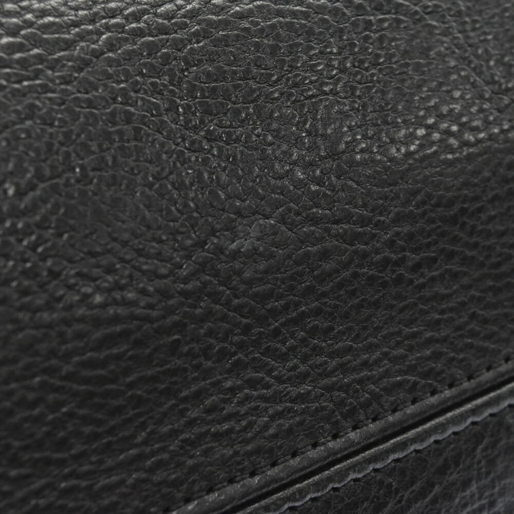 CHROMEHEARTS(クロムハーツ)FSTOTE/FSトートスモールCHクロスクロスパッチ付きレザートートバッグ【中古】【程度A】【カラーブラック】【取扱店舗OneStyle原宿店】