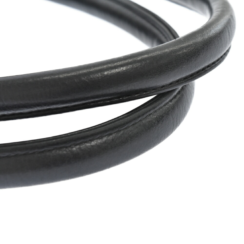 CHROMEHEARTS(クロムハーツ)FSTOTE/FSトートスモールCHクロスクロスパッチ付きレザートートバッグ【中古】【程度A】【カラーブラック】【取扱店舗OneStyle原宿店】