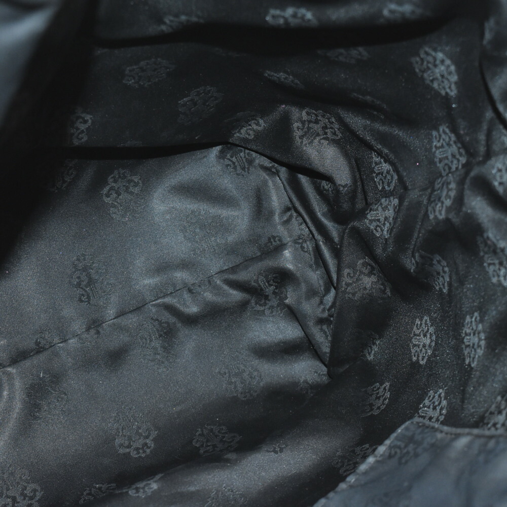 CHROMEHEARTS(クロムハーツ)FSTOTE/FSトートスモールCHクロスクロスパッチ付きレザートートバッグ【中古】【程度A】【カラーブラック】【取扱店舗OneStyle原宿店】