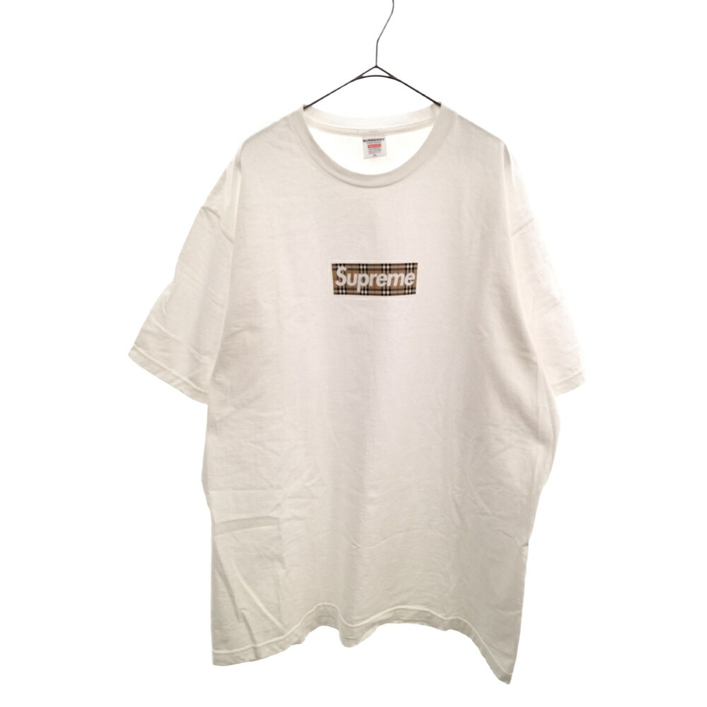 美品】Supreme Burberry Box Logo Tee 白 Mサイズ www.srh-dz.org