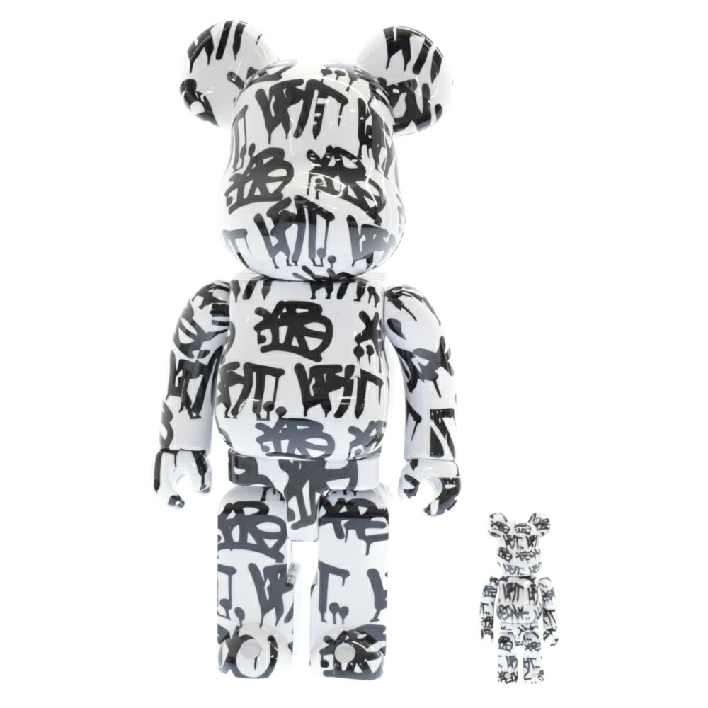MEDICOM TOY(メディコムトイ) サイズ:100% 400% BE@RBRICK LFYT × KRINK 100%400% LE222302 WHITE ベアブリック ラファイエット クリンク