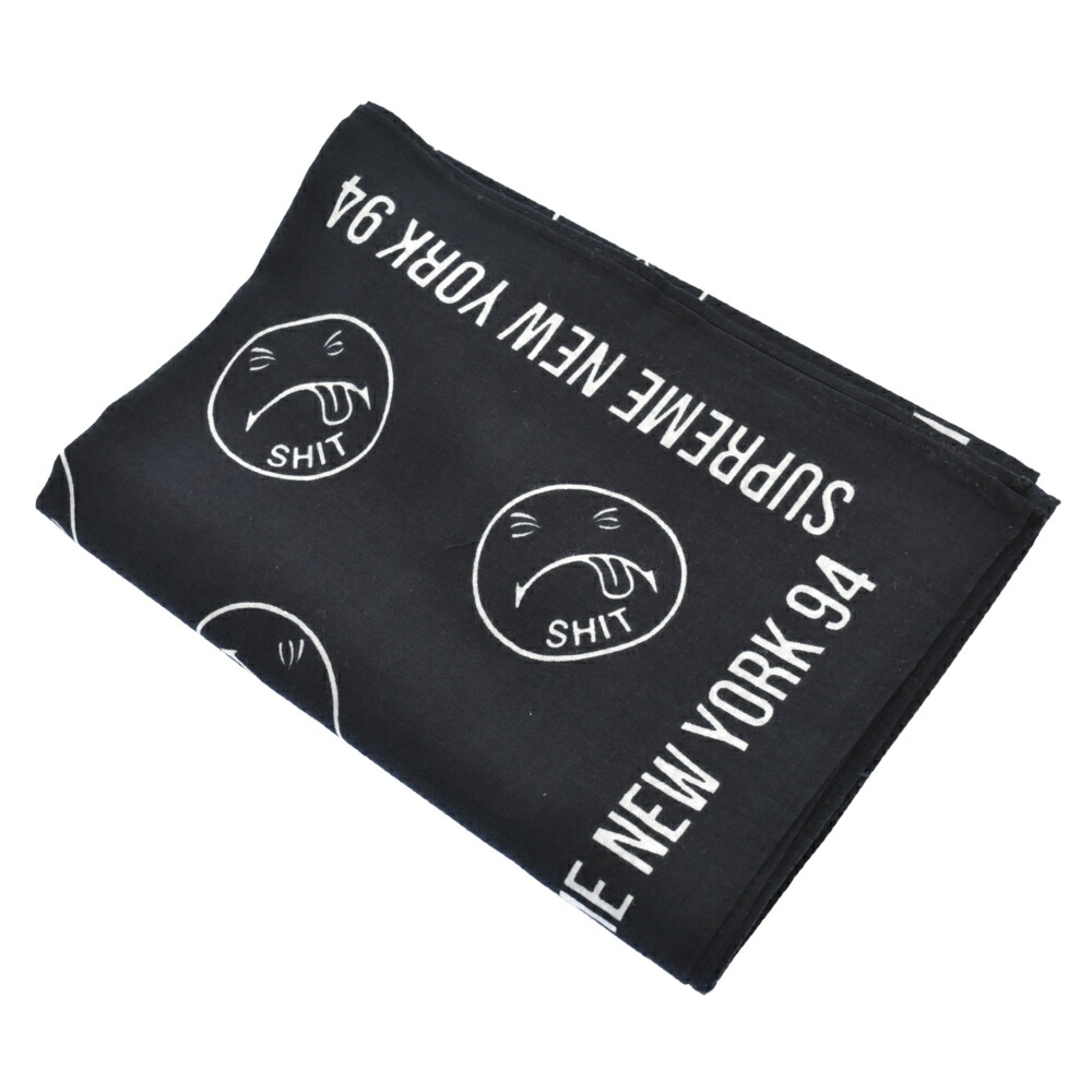 SUPREME(シュプリーム)17AWSHITBANDANAバンダナスカーフブラック【中古】【程度SA】【カラーブラック】【オンライン限定商品】
