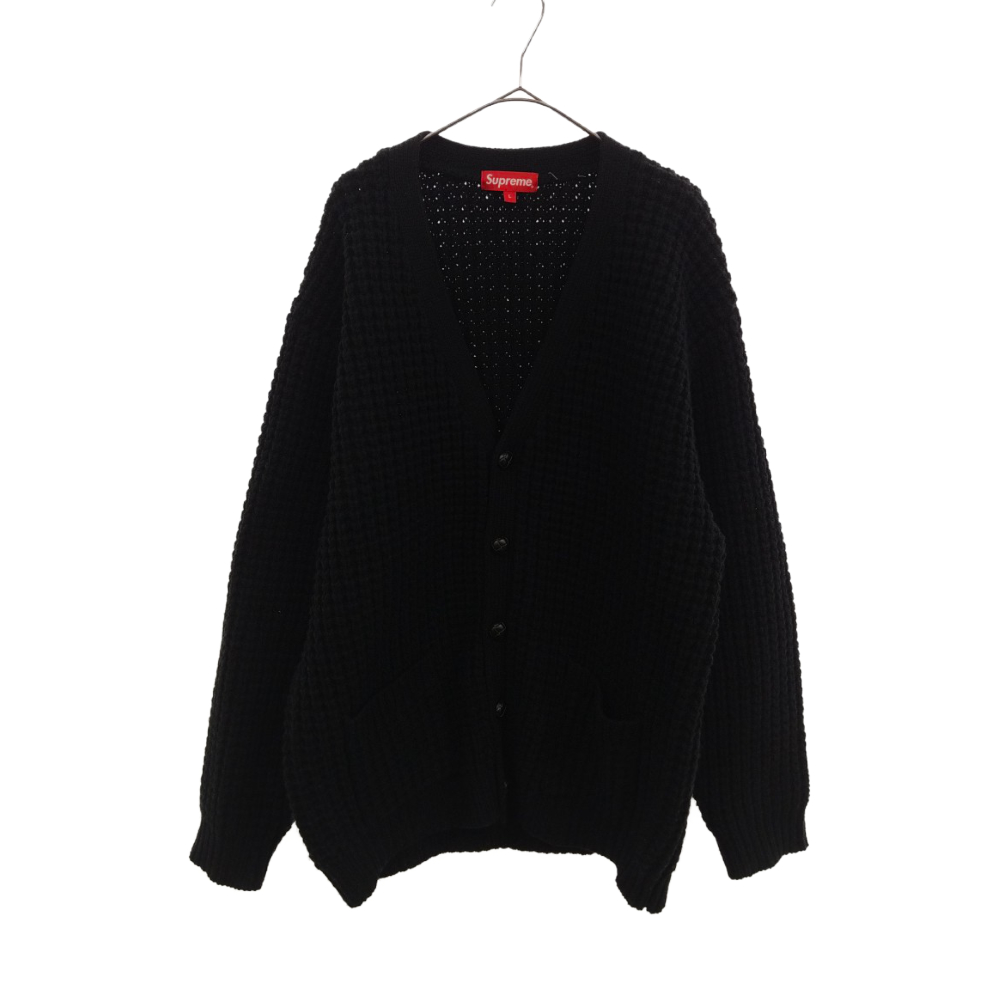 になります Supreme - (L)Supreme Waffle Knit Cardiganワッフルニット