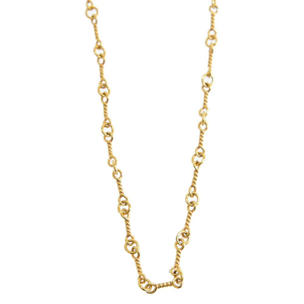 Chrome Hearts クロムハーツ サイズ 18 0inch 22k Neck Chain T18 ツイストチェーン 18インチ ネックレスチェーン ゴールド お気に入りの