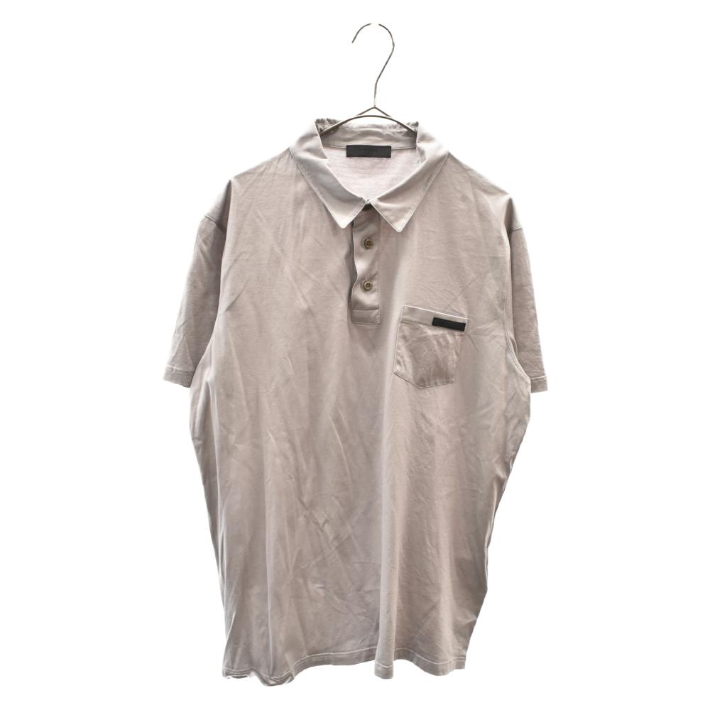 楽天市場】PRADA(プラダ) サイズ:XL ロゴ デザイン ポロシャツ 半袖 