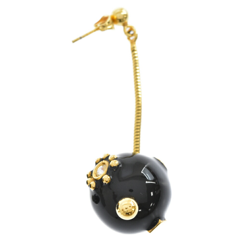 Marni マルニ Ormv0160a0 ボールドロップイヤリング ブラック ラインストーン ピアス Marni マルニ Ormv0160a0 ボールドロップイヤリング ブラック ラインストーン ピアス